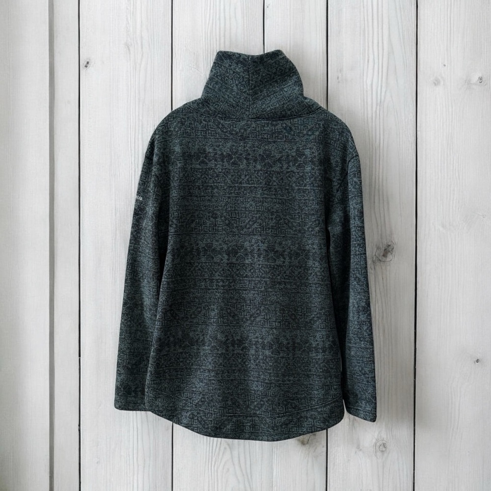 Women’s Columbia Teal Blue / Black Textured Pullover Sweater! Large! - Picture 2 of 7